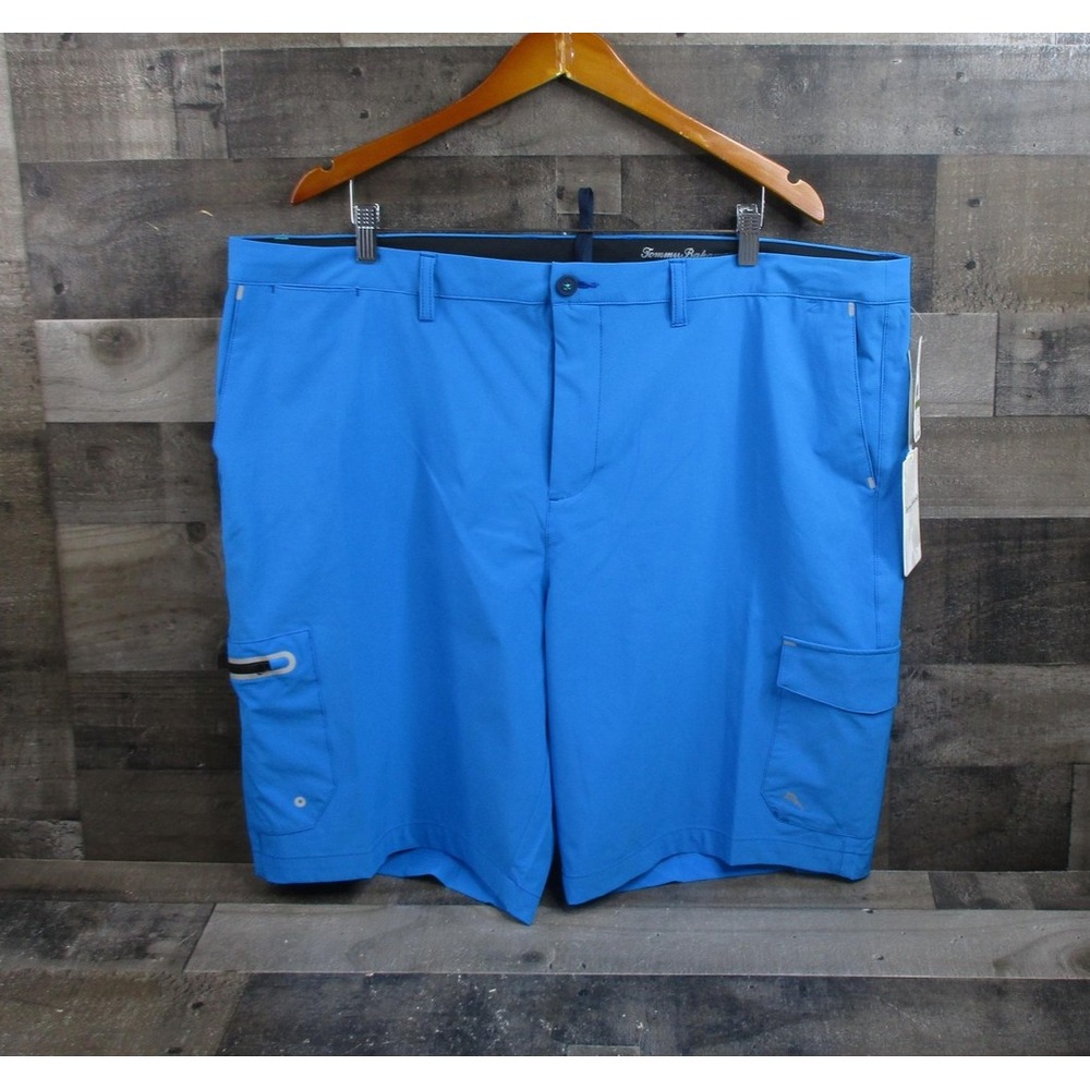 Tommy Bahama Shorts Mens 44 Blue Cayman Isles Cargo IslandZone Stretch Golf